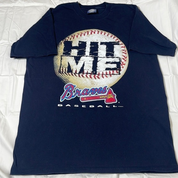 Vintage BRAVES Baseball T-shirt SIZE xlarge concepts sport single stitch - Picture 1 of 4